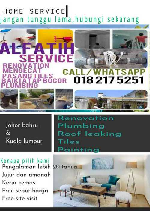 Pulai indah tukang baiki atap bocor