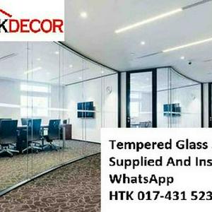 Bukit Mertajam TEMPERED GLASS  CALL HTK Aluminium Penang