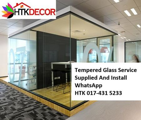 Butterworth TEMPERED GLASS  CALL HTK Aluminium Penang