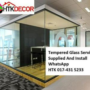 Butterworth TEMPERED GLASS  CALL HTK Aluminium Penang