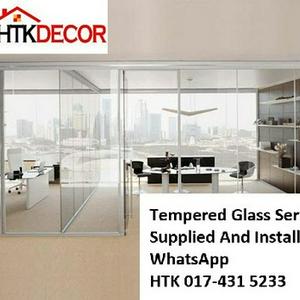 Gelugor TEMPERED GLASS  CALL HTK Aluminium Penang