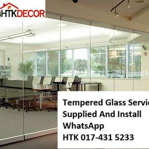 Juru TEMPERED GLASS  CALL HTK Aluminium Penang