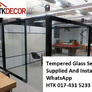 Kepala Batas TEMPERED GLASS  CALL HTK Aluminium Penang