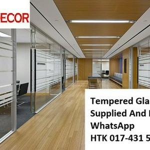 Sungai Jawi TEMPERED GLASS  CALL HTK Aluminium Penang