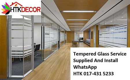 Sungai Jawi TEMPERED GLASS  CALL HTK Aluminium Penang