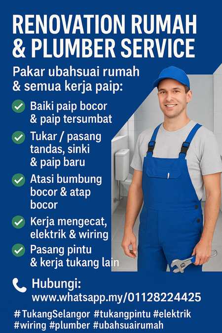 Myrenovasi rumah plumber Bandar rimbayu
