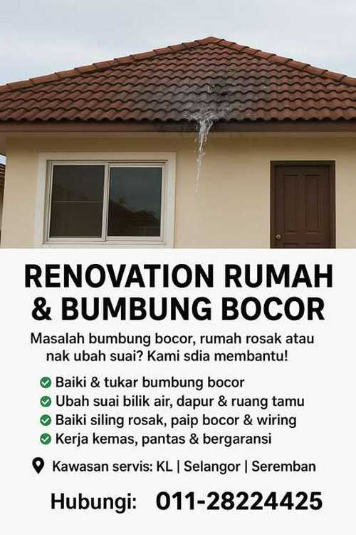 Myrenovasi rumah plumber kota kemuning