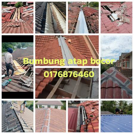 Tukang Rumah bumbung bocor sungai pelek