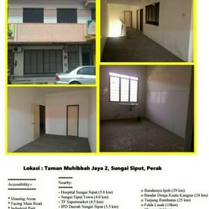 Rumah Kedai Di Sungai Siput untuk Dijual