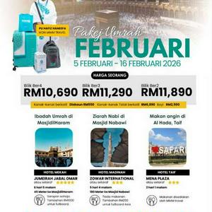 PAKEJ UMRAH FEBRUARI 2026