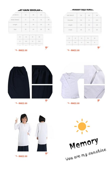 Baju kurung sekolah