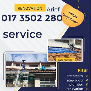 Tukang repair bumbung bocor area Gelang patah  Arief (Home service) Johor bahru