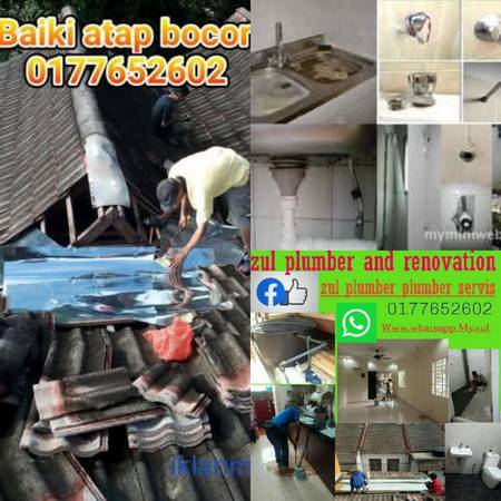 Bandar tasik Puteri Rawang plumber wiring bumbung bocor
