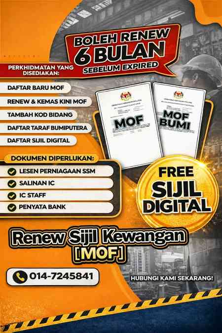 DAFTAR LESEN KEMENTERIAN KEWANGAN MOF