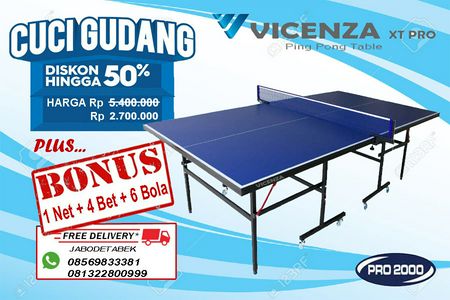 Tenis meja pingpong merk VICENZA XT PRO