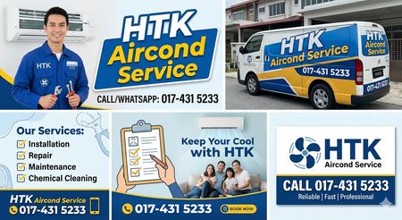 Pinang Tunggal Aircond Service  CALL HTK Servis Airkon Penang 冷气服务