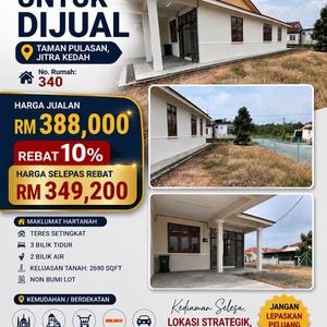 Rumah Teres Setingkat Conner Lot