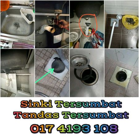 Plumber, baiki singki sumbat, tukang paip bukit jalil