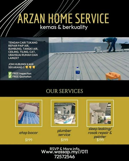 Tukang Repair bumbung bocor kawasan senai