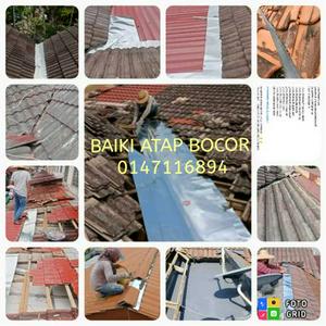 Baiki atap rumah bocor.plumber.ulu tiram Johor Bahru