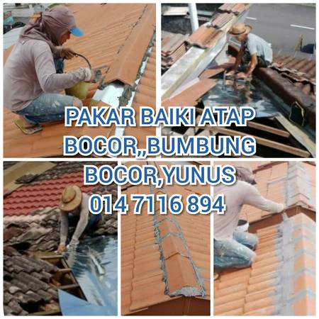 Plumbing.baiki atap rumah bocor.skudai Johor Bahru