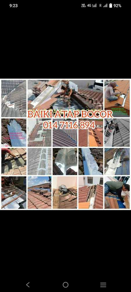 Plumber.baiki bumbung rumah bocor.johor Bahru