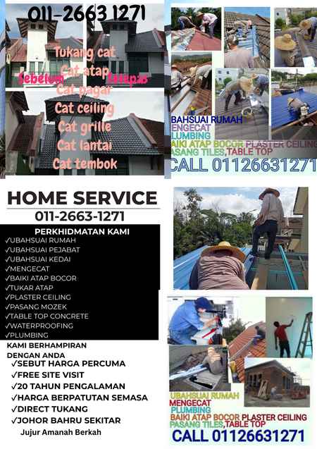 TAMAN DESA RAHMAT TAMPOI RENOVATION REPAIR ATAP BOCOR