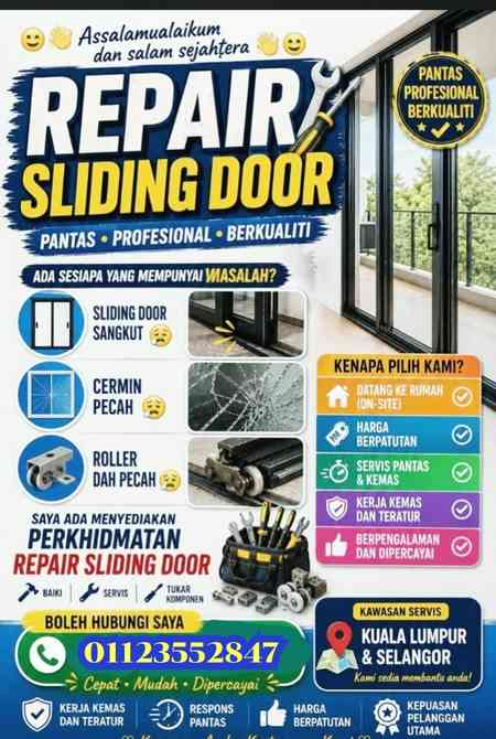 Tukang service seliding door Sentul