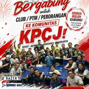 Selamat datang di KPCJ – Keluarga Besar Tenis Meja yang Sehat, Berkarya, dan Berprestasi!