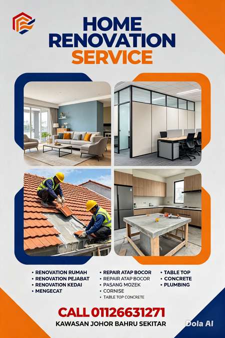 TAMAN MOUNT AUSTIN JB RENOVATION BAIKI ATAP BOCOR