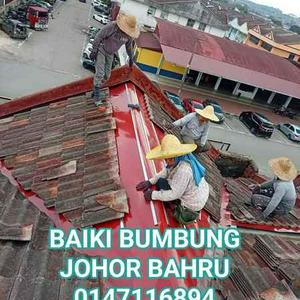 Baiki tandas tersumbat.baiki atap rumah bocor.plumber.johor Bahru