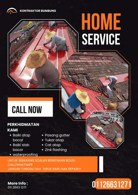 KEMPAS DENAI LURAH RENOVATION BAIKI ATAP BUMBUNG BOCOR