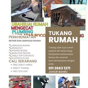 TAMAN MUHIBBAH SENAI TUKANG CAT REPAIR ATAP BOCOR