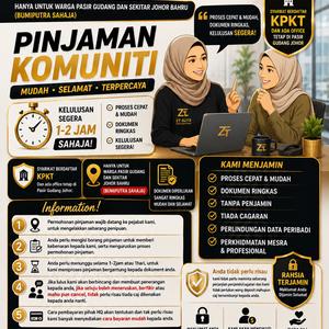 PERKHIDMATAN PENGIKLANAN DAN PEMASARAN-Kredit Komuniti Berdaftar Kpkt Bumiputera Sahaja Pasir Gudang Johor