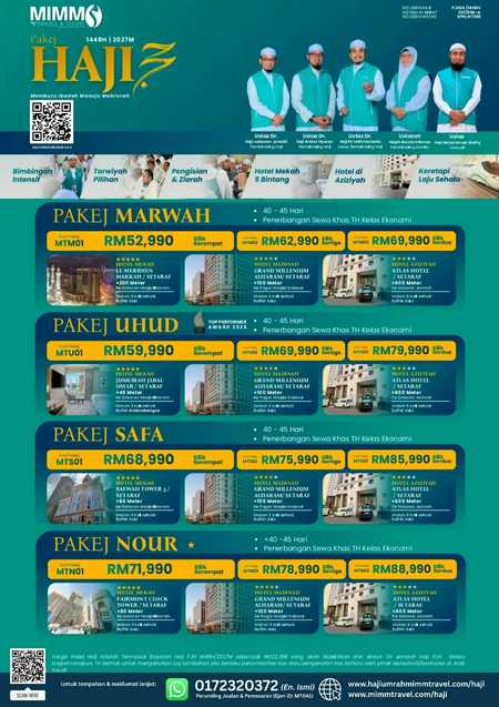 Pakej Haji MIMM Travel 1448H 2027M