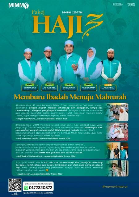Pakej Haji MIMM Travel 1448H 2027M